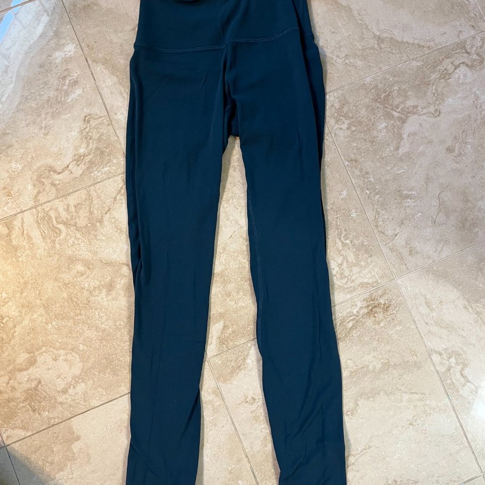 Lululemon Wunder Train HR Crop 21" Legging Size 2 Submarine Turquoise Blue - Picture 3 of 4